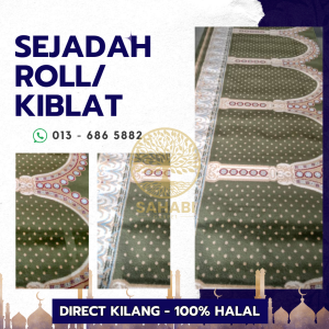 SEJADAH GULUNG KIBLAT KARPET MASJID SURAU TAHFIZ 8