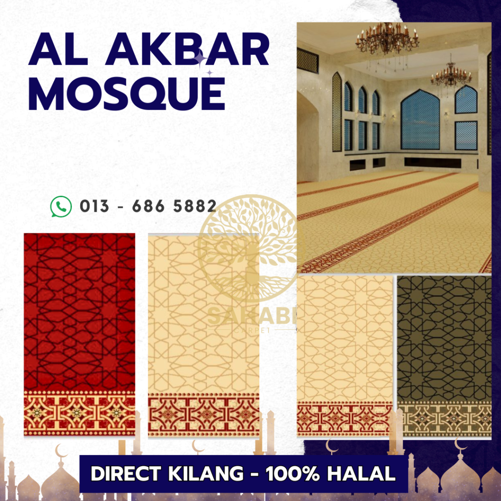 karpet masjid surau murah direct kilang 3